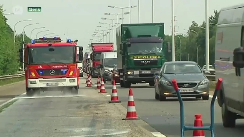 Opnieuw file op E314 na ongeval met truck