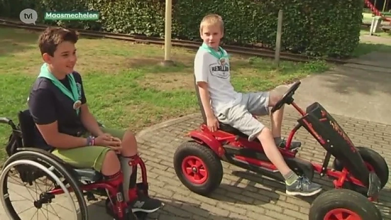 Kinderen met en zonder handicap samen op kamp in Maasmechelen
