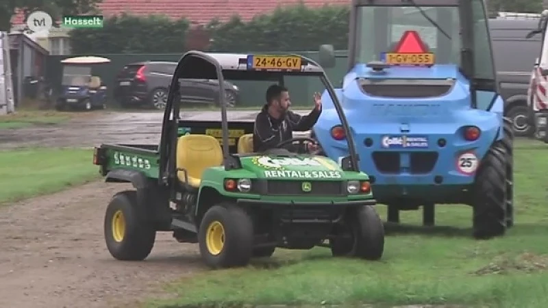 Pukkelpop begint aan opbouw in de regen