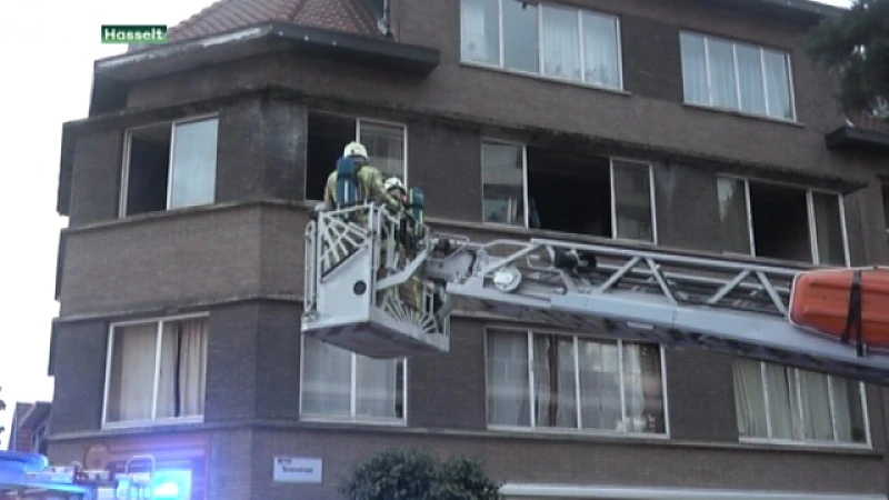 Verdachte brand vernielt appartement in Hasselt