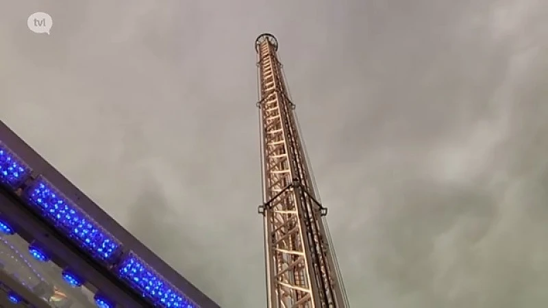 Zelfs mensen met hoogtevrees stappen in de 80 meter hoge toren op Pukkelpop