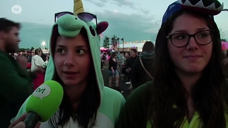 Peren, eenhoorns, krokodillen... op Pukkelpop kom je vanalles tegen