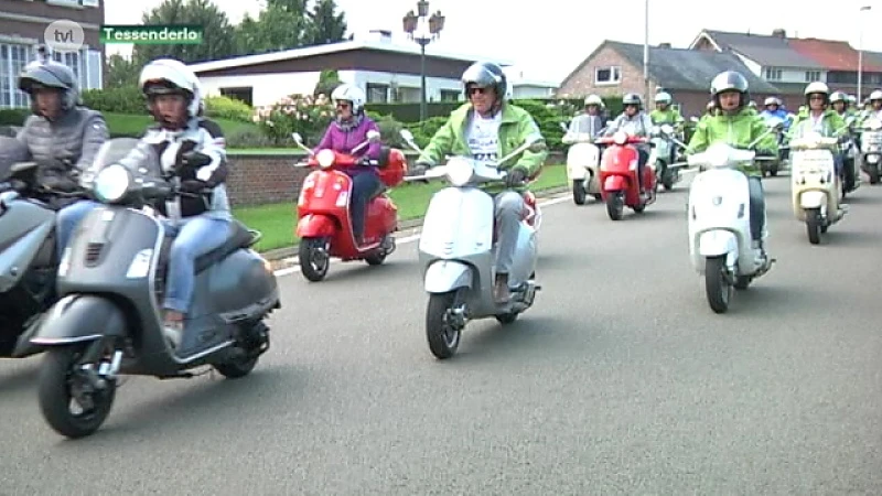 Een wereldrecord Vespa's in Tessenderlo
