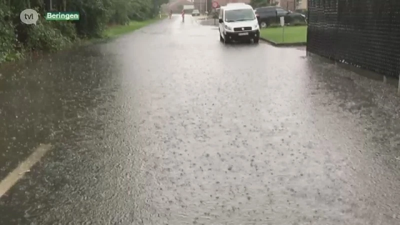 Hevige stortbuien zorgen voor wateroverlast in Limburg