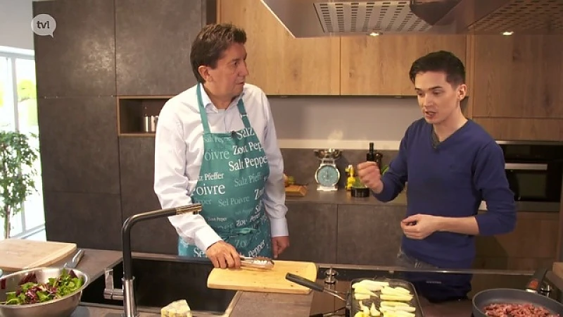 Salade met Grevenbroecker, peer en waterkers