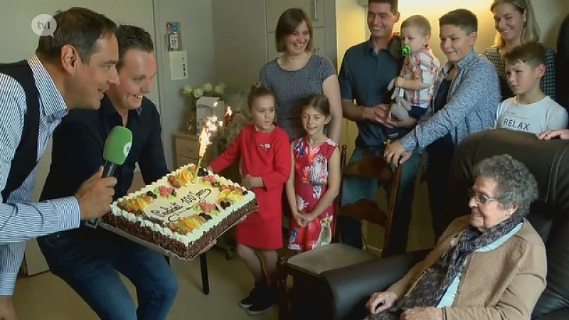 100 jaar, proficiat Bertha Boonen