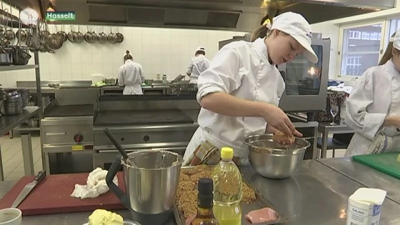Hotelschool viert oudejaar met feestmenu met enkel Limburgse producten