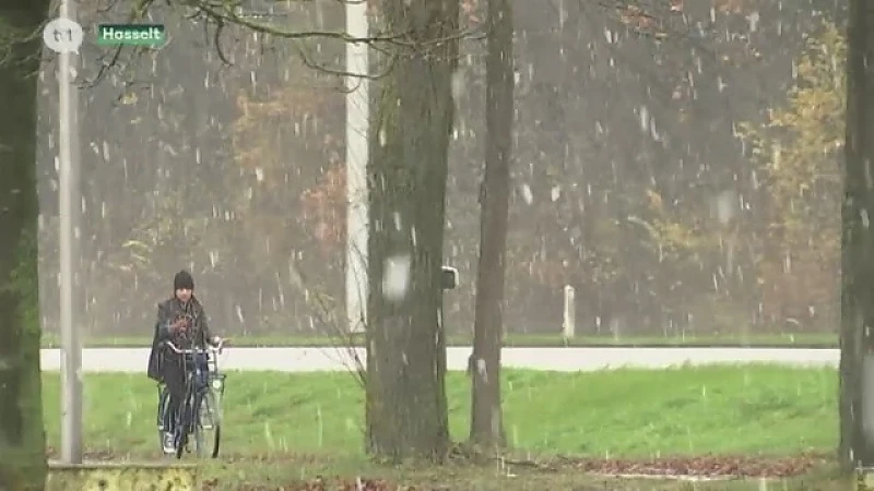 Eerste sneeuw in Limburg