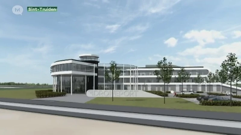 Eerste steenlegging Droneport Sint-Truiden