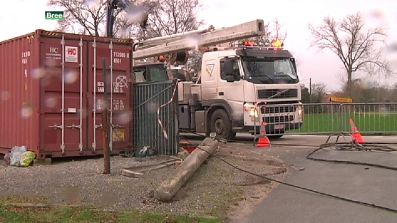 Heel wat Limburgers zonder stroom na storm