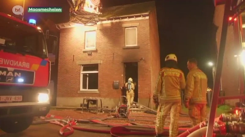 Pas gerenoveerde woning gaat in vlammen op in Maasmechelen