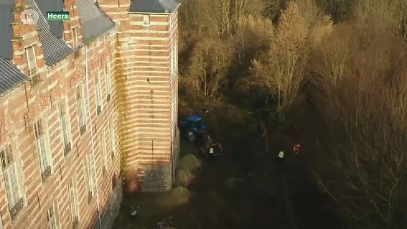 Vrijwilligers houden opruimactie aan kasteel Heers