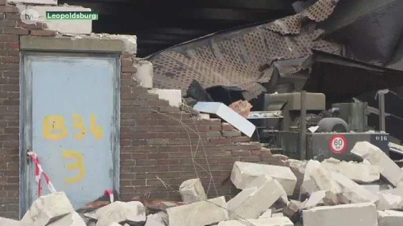 Deel van kazerne in Leopoldsburg ingestort