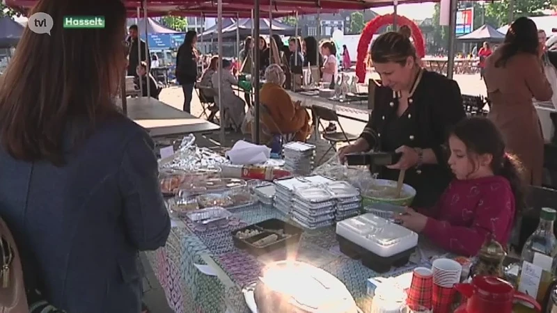 Vrouwen organiseren grote iftar maaltijd in Hasselt