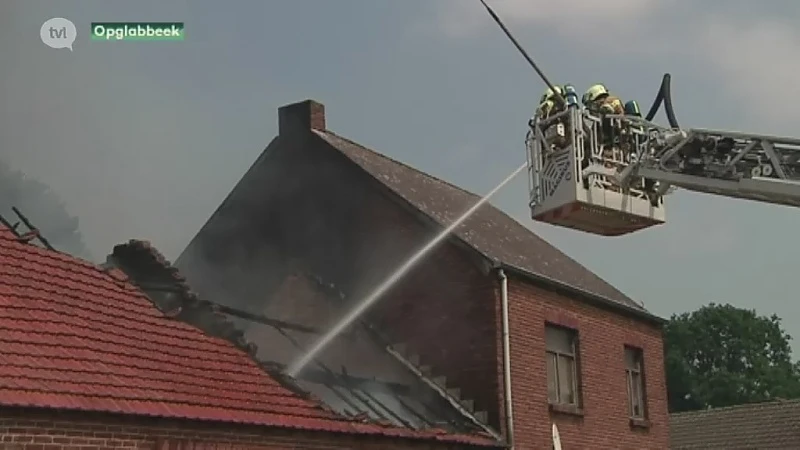 Huis onbewoonbaar na zware brand in Opglabbeek