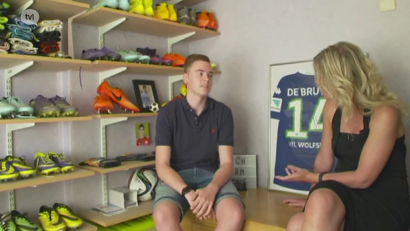 De voetbalshirts van Jarne