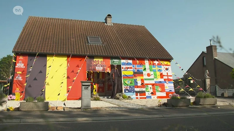 Brigitte en Ronny hebben hun hele huis ondergedompeld in de WK sfeer