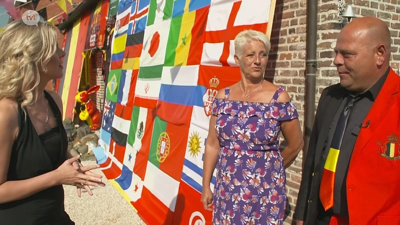 WK vlaggengekte bij Brigitte & Ronny