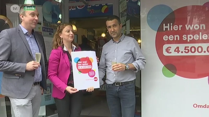 Genkenaar valt flauw wanneer hij hoort dat hij 4,5 miljoen euro wint met de Lotto