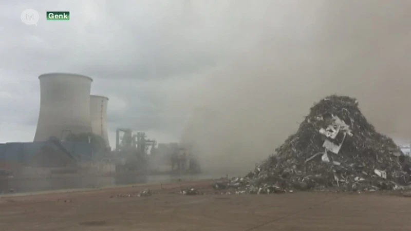 Brand bij Stelimet in Genk