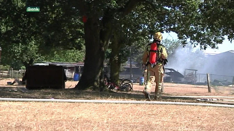 Brand in Genk, Code Rood in Limburgse natuurgebieden