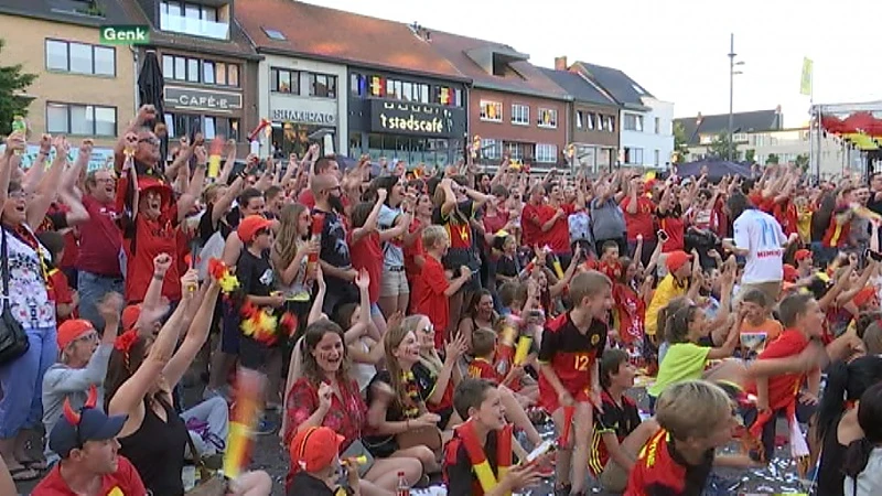 Belgische jongeren van allochtone afkomst supporteren tegen Rode Duivels en maken amok in Genk