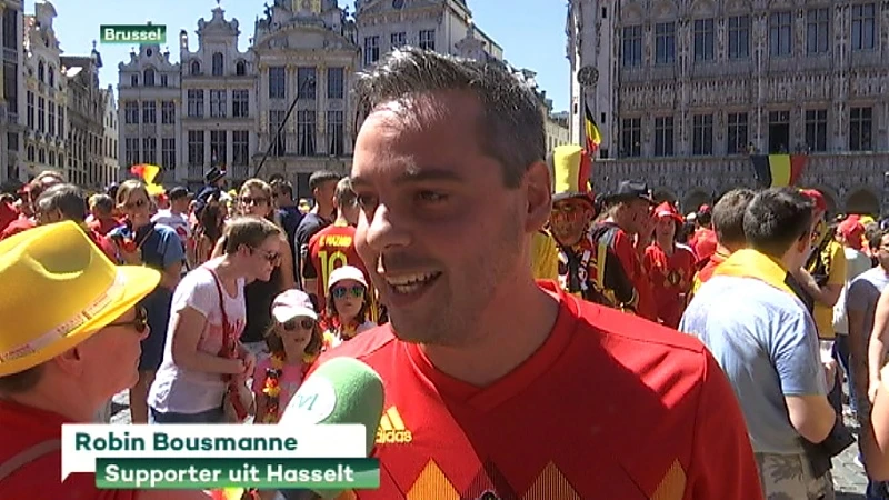 Rode Duivels als helden onthaald in Brussel
