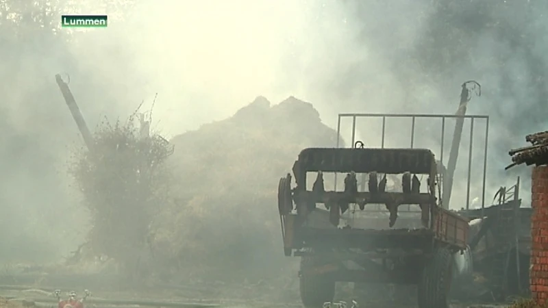 Mogelijk asbest vrijgekomen bij schuurbrand in Lummen