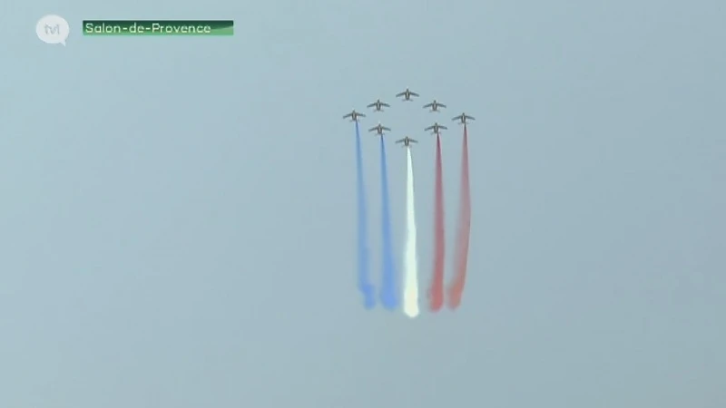 Franse stuntvliegers bereiden zich voor op airshow in Kleine Brogel