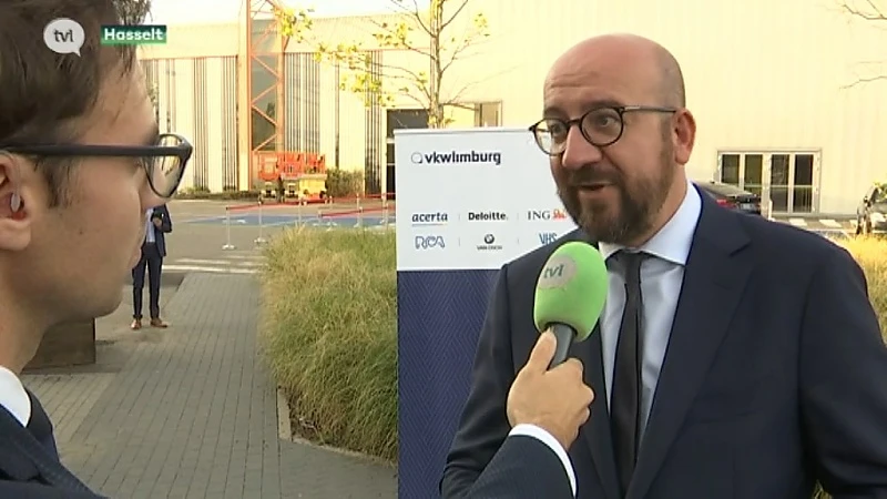 Limburg is goed bezig volgens premier Michel