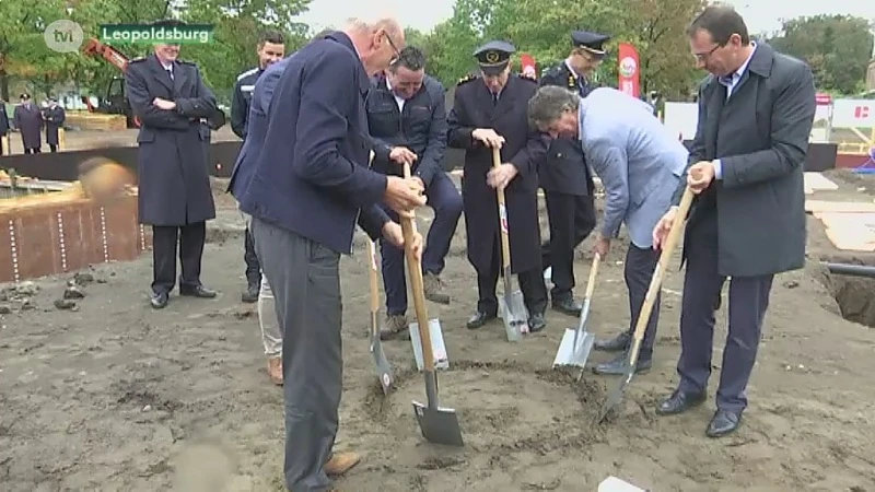 Eerste steen gelegd van nieuwe brandweerkazerne Leopoldsburg