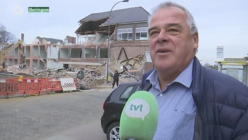 Afbraakwerken in Beringen centrum hebben veel bekijks