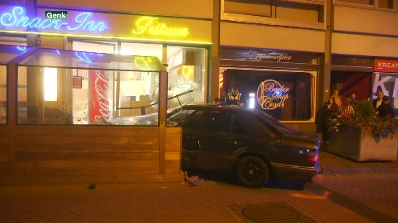 Man rijdt met gestolen wagen in Genkse frituur