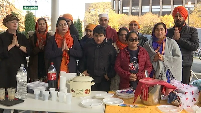 Sikhs promoten hun godsdienst met gratis maaltijd in Hasselt