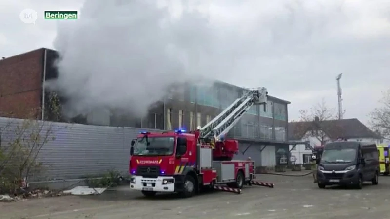 Brand in leegstaand appartement in Beringen