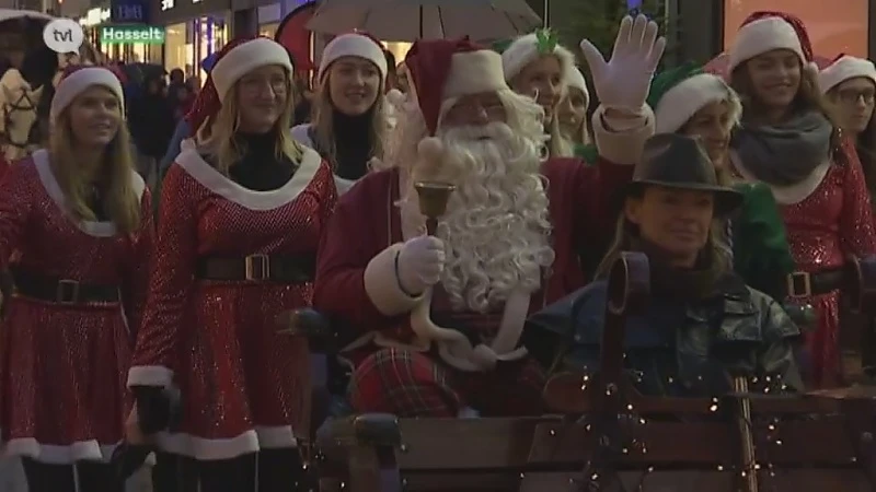 De Kerstman is aangekomen in Hasselt