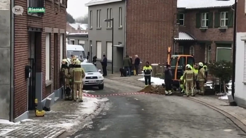 Gaslek door verzakking kelder in Zichen-Zussen-Bolder