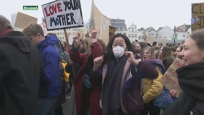 Limburgse jongeren lopen mee in klimaatmars met 35.000 scholieren in Brussel