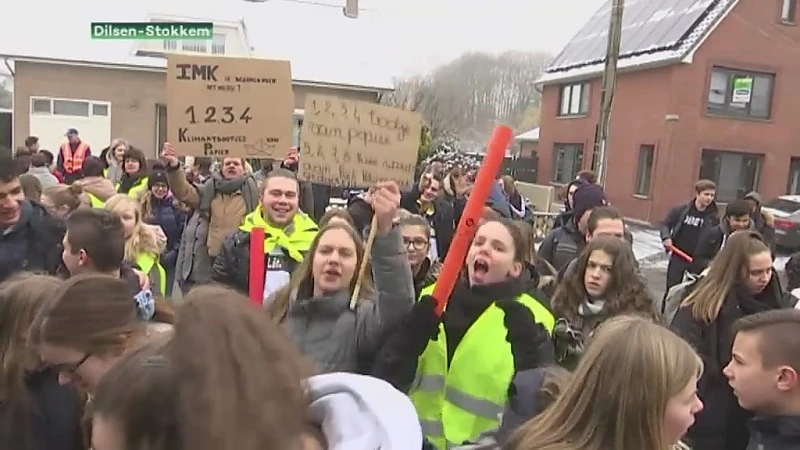 Klimaatprotest in Dilsen-Stokkem