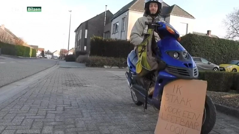 Kverh Alexander (47) staakt alleen bij Cand'Art in Bilzen