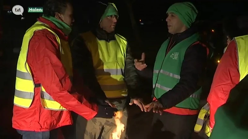Grimmig piket bij werkgever die 150 procent loon belooft aan stakingsbrekers