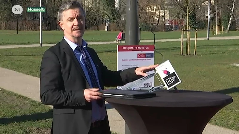 Snuffelpalen meten constant de luchtkwaliteit in Hasselt