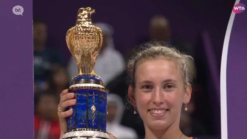 Elise Mertens pakt mooiste tornooizege uit haar carrière in Doha