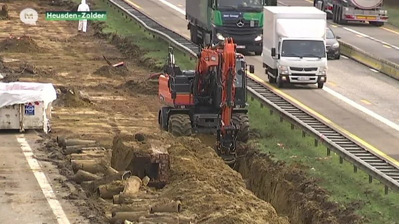Aanleg derde rijstrook E314 in Heusden-Zolder gestart