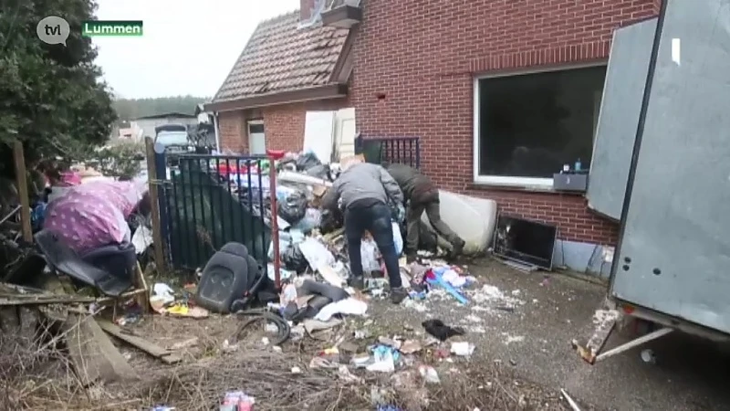 Stort aan privéwoning in Lummen wordt opgeruimd met bulldozer