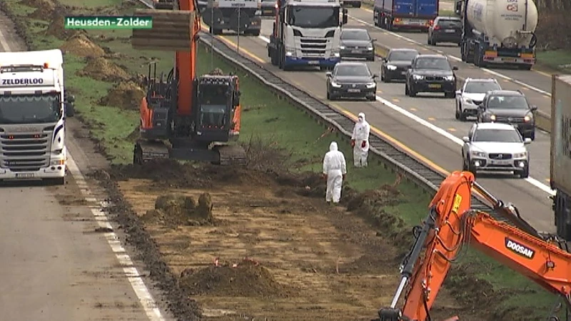 Mobiele flitspaal aan werken E314
