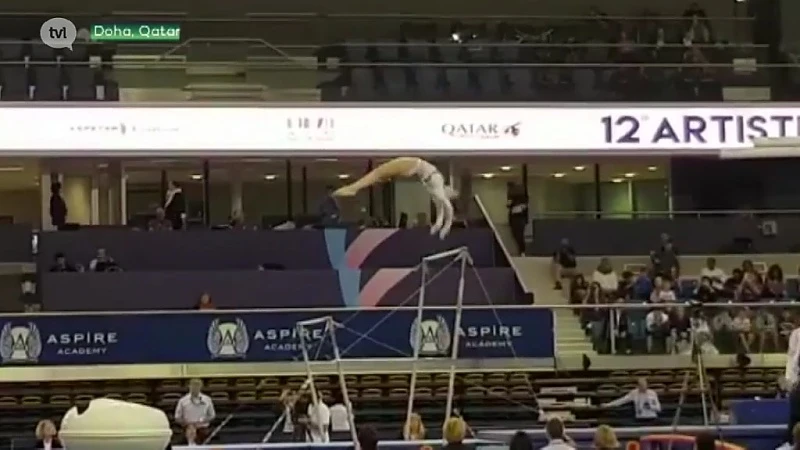 Nina Derwael pakt goud in Doha
