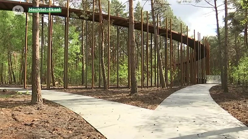 Laatste hand gelegd aan Fietsen Door De Bomen in Bosland