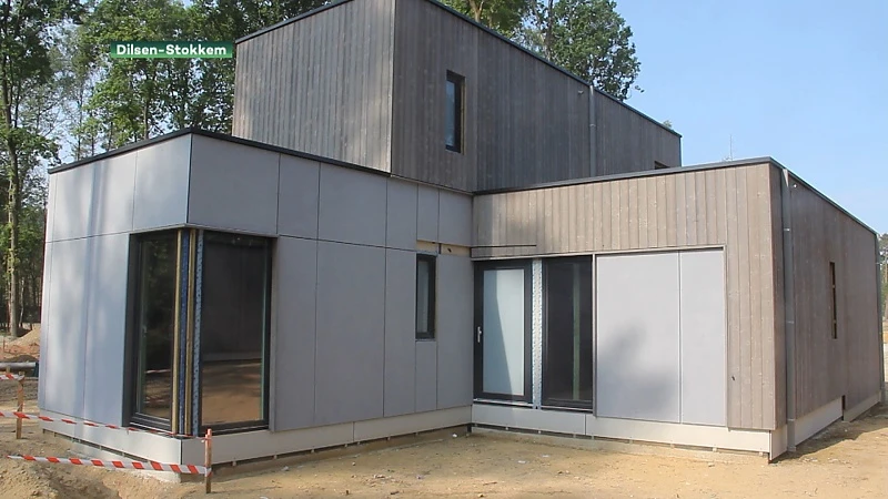 In Dilsen-Stokkem worden eerste huisjes van Terhills resort gebouwd
