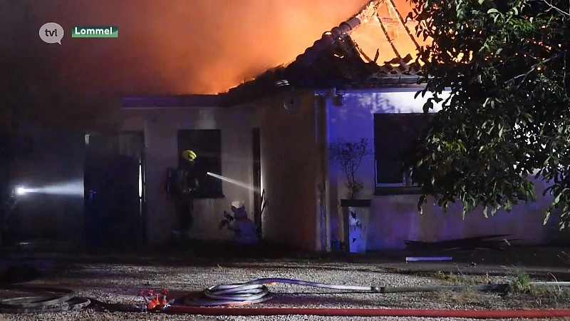 Restanten weedplantage aangetroffen bij brand in Lommel